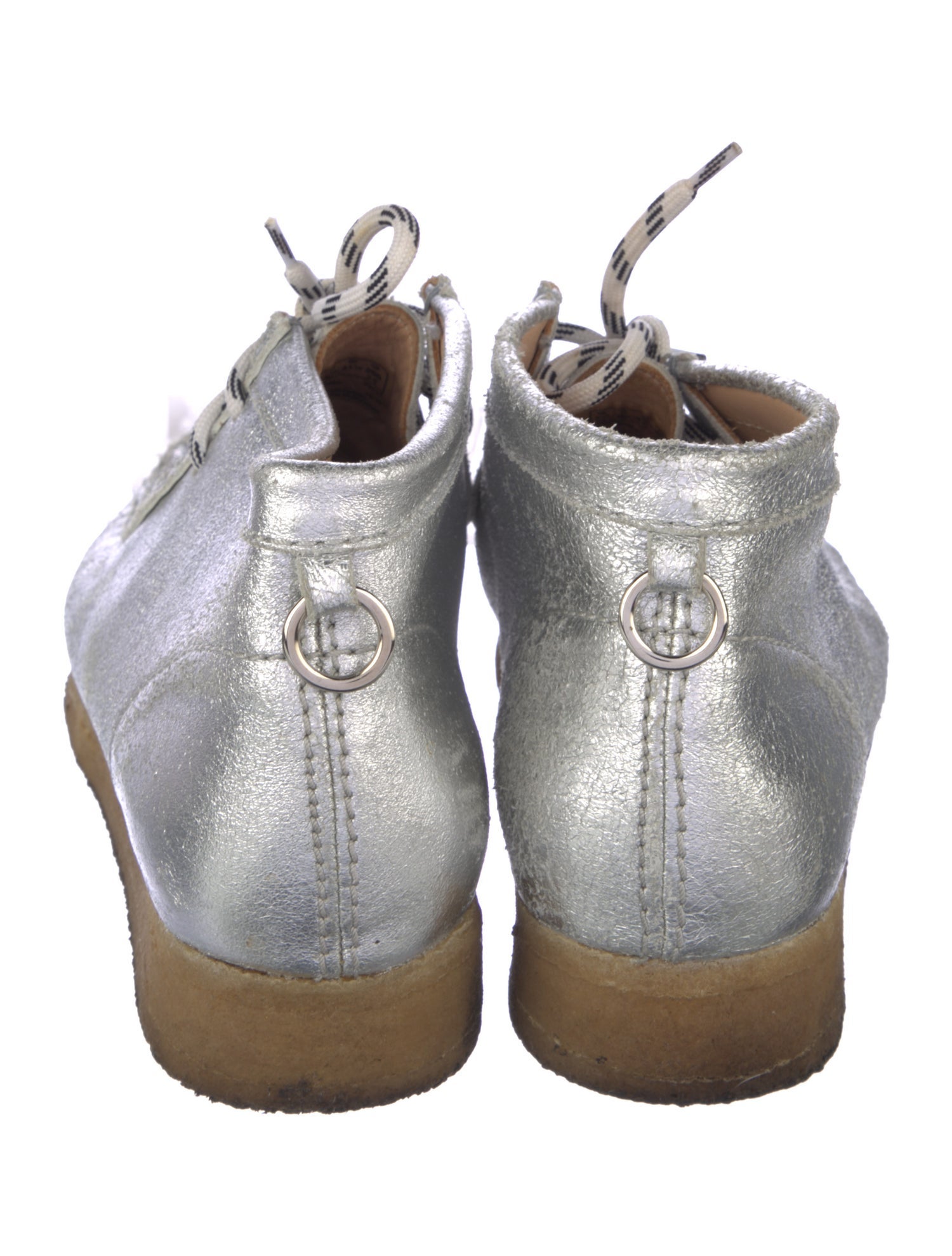 Tibi Leather Wedge Sneakers